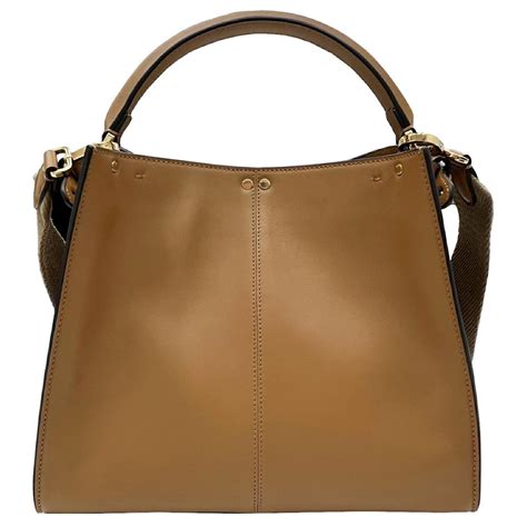 fendi peekaboo brown leather|More.